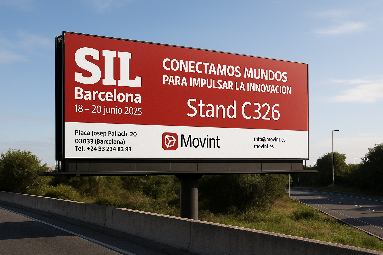 Imagen cartel carretera SIL